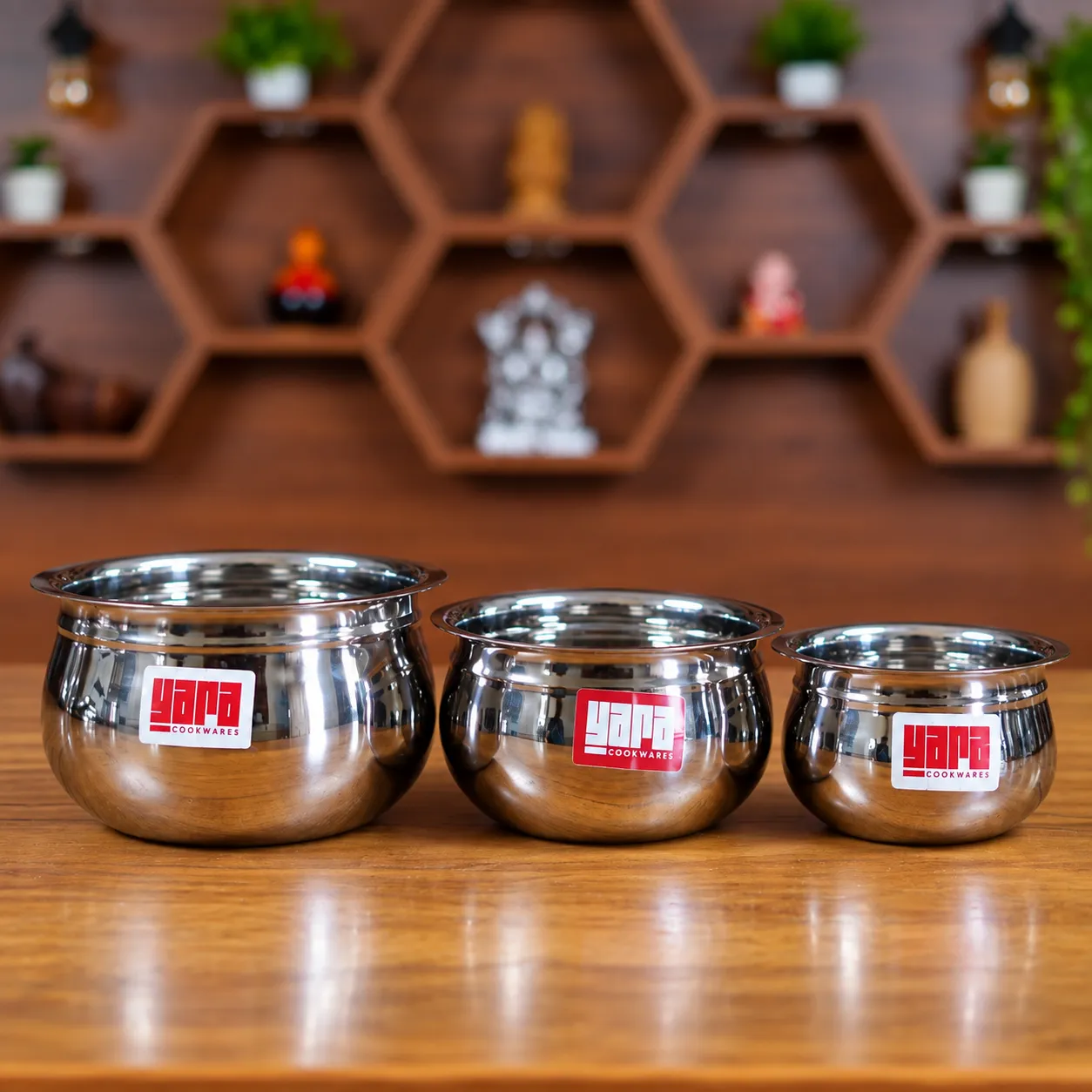 Nested Cup (Round Plain) Set Of 3 - Combo